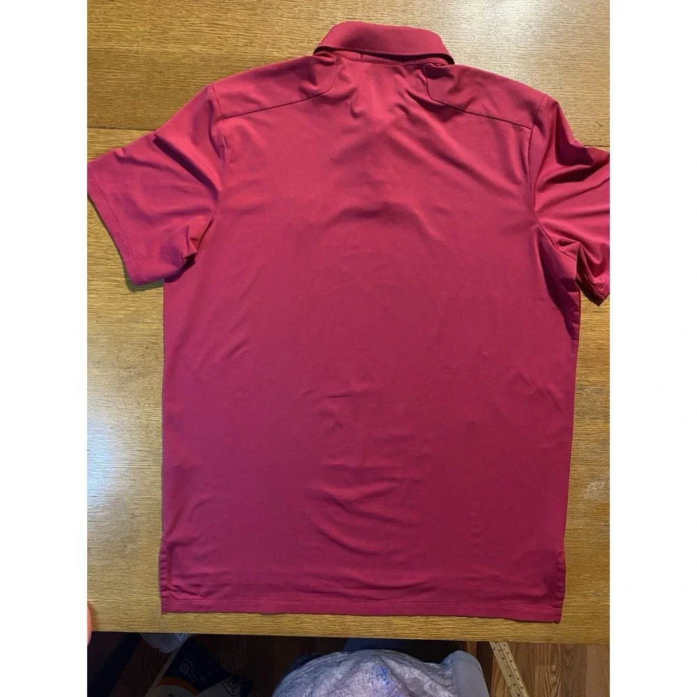 Ralph Lauren Polo Shirt Men's L‎ Pink RLX Golf Lightweight Stretch Performance